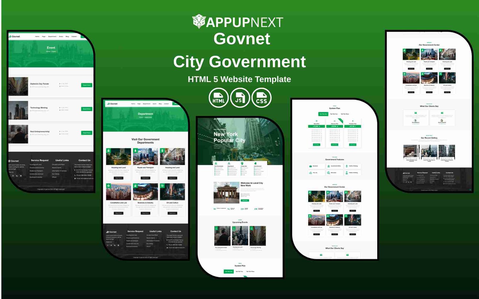 Govnet - City Government - HTML 5 Website Template - v2