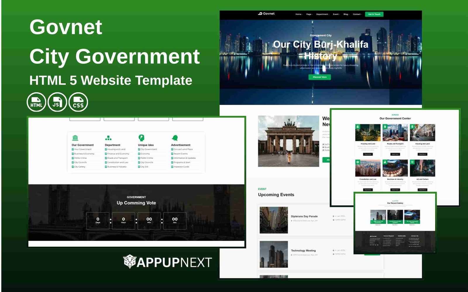 Govnet - City Government - HTML 5 Website Template - v3