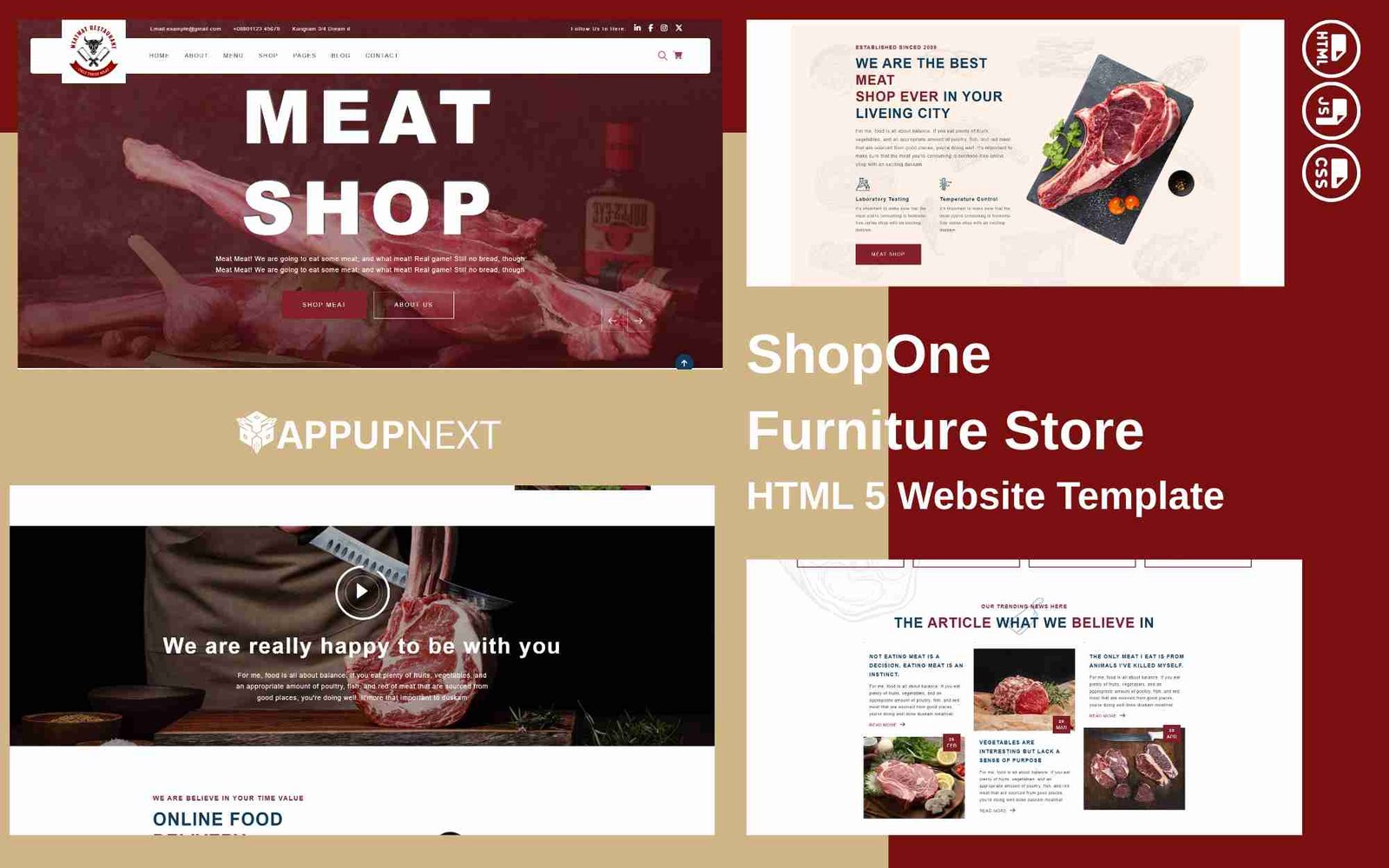 Meatmat Restaurant - HTML 5 Website Template - v1