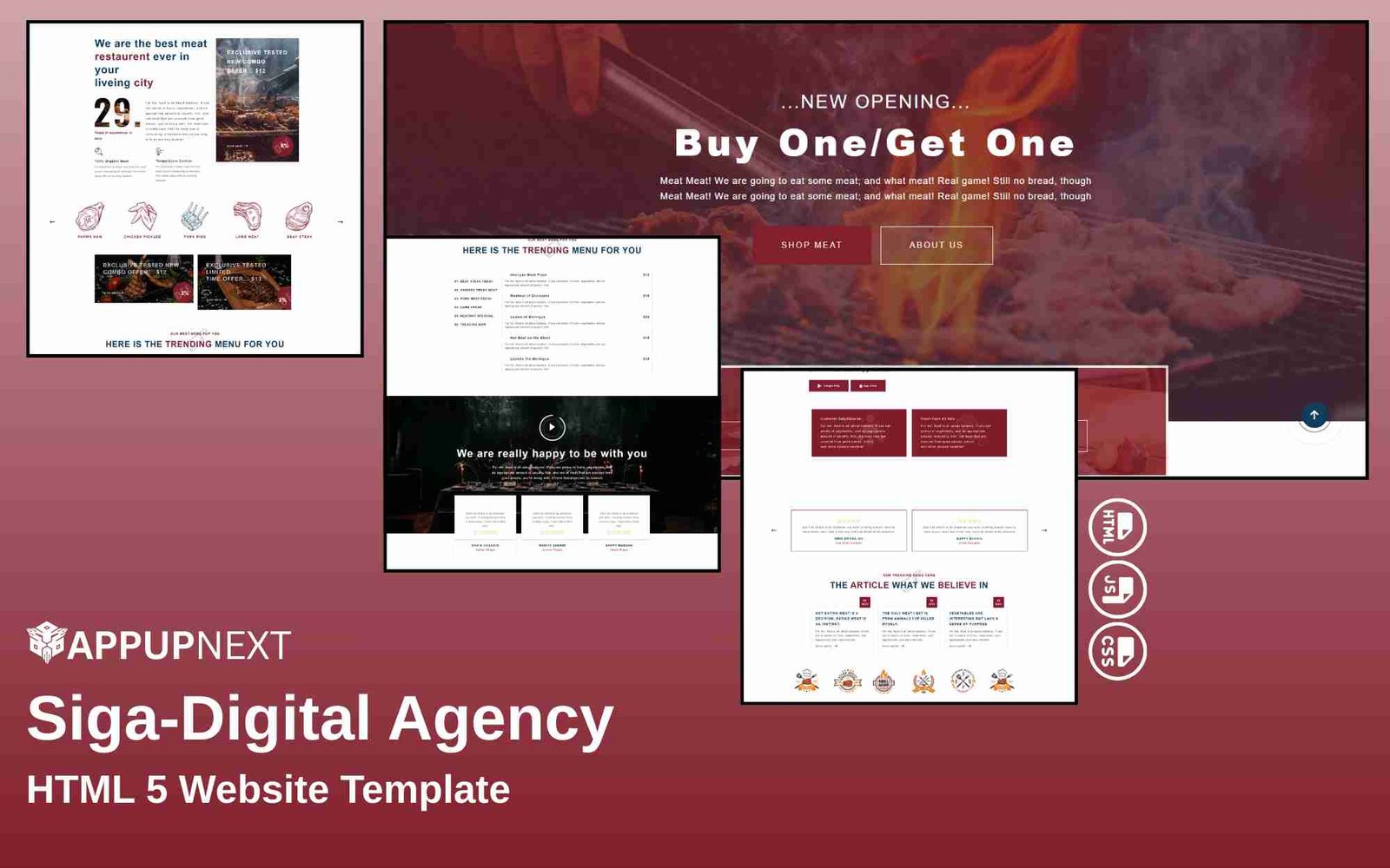 Meatmat Restaurant - HTML 5 Website Template - v2