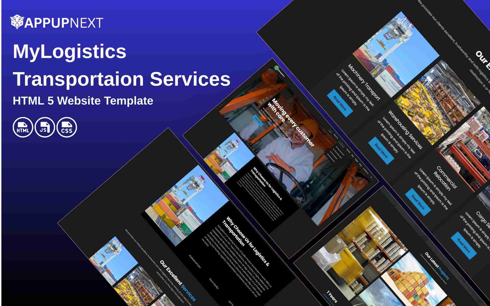 MyLogistics - Transportaion Services - HTML 5 Website Template - v2