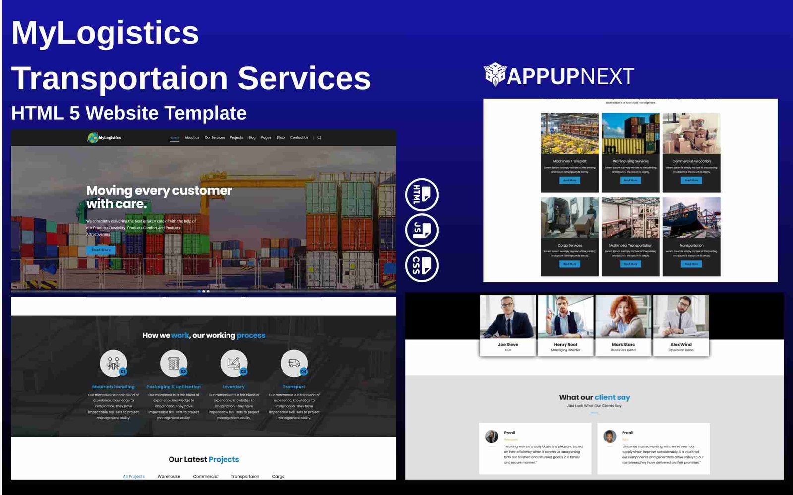 MyLogistics - Transportaion Services - HTML 5 Website Template - v3