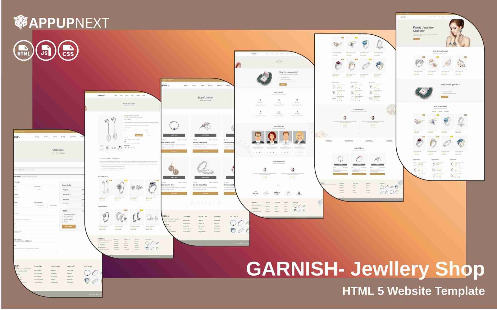 GARNISH- Jewllery Shop - HTML 5 Website Template - v3