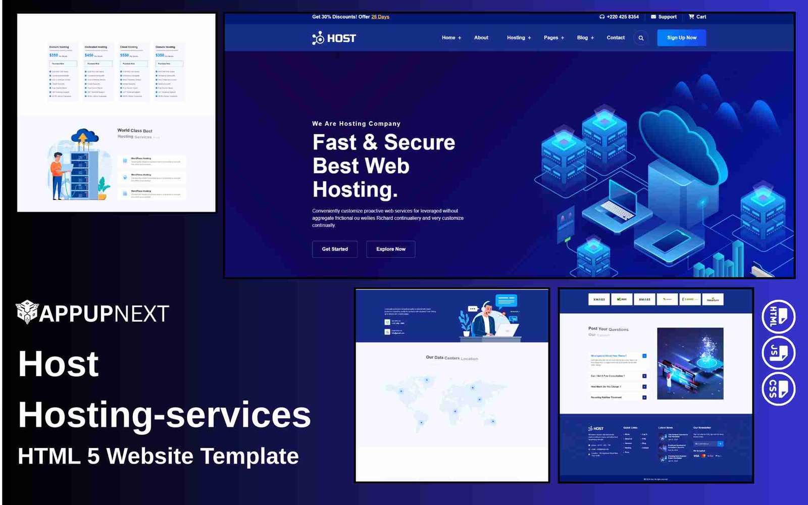 Host - Hosting‑services - HTML 5 Website Template  - v1