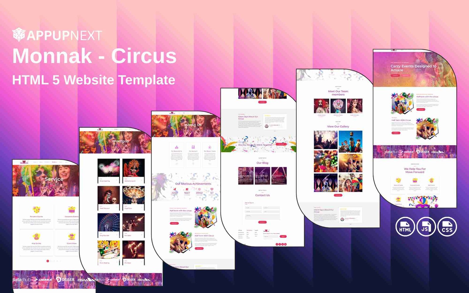 Monnak - Circus - HTML 5 Website Template  - v1