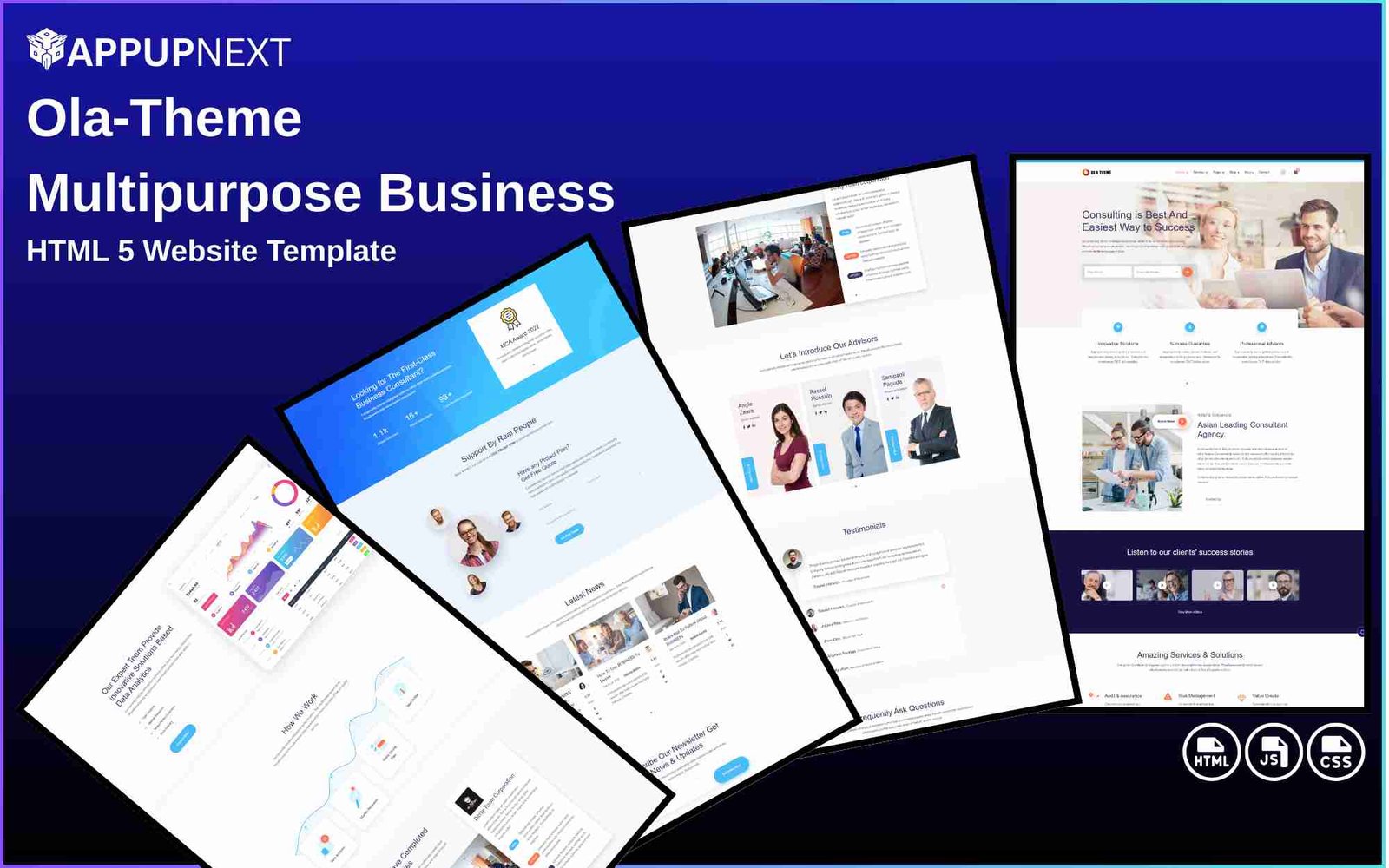 Ola‑Theme - Multipurpose Business - HTML 5 Website Template - v1