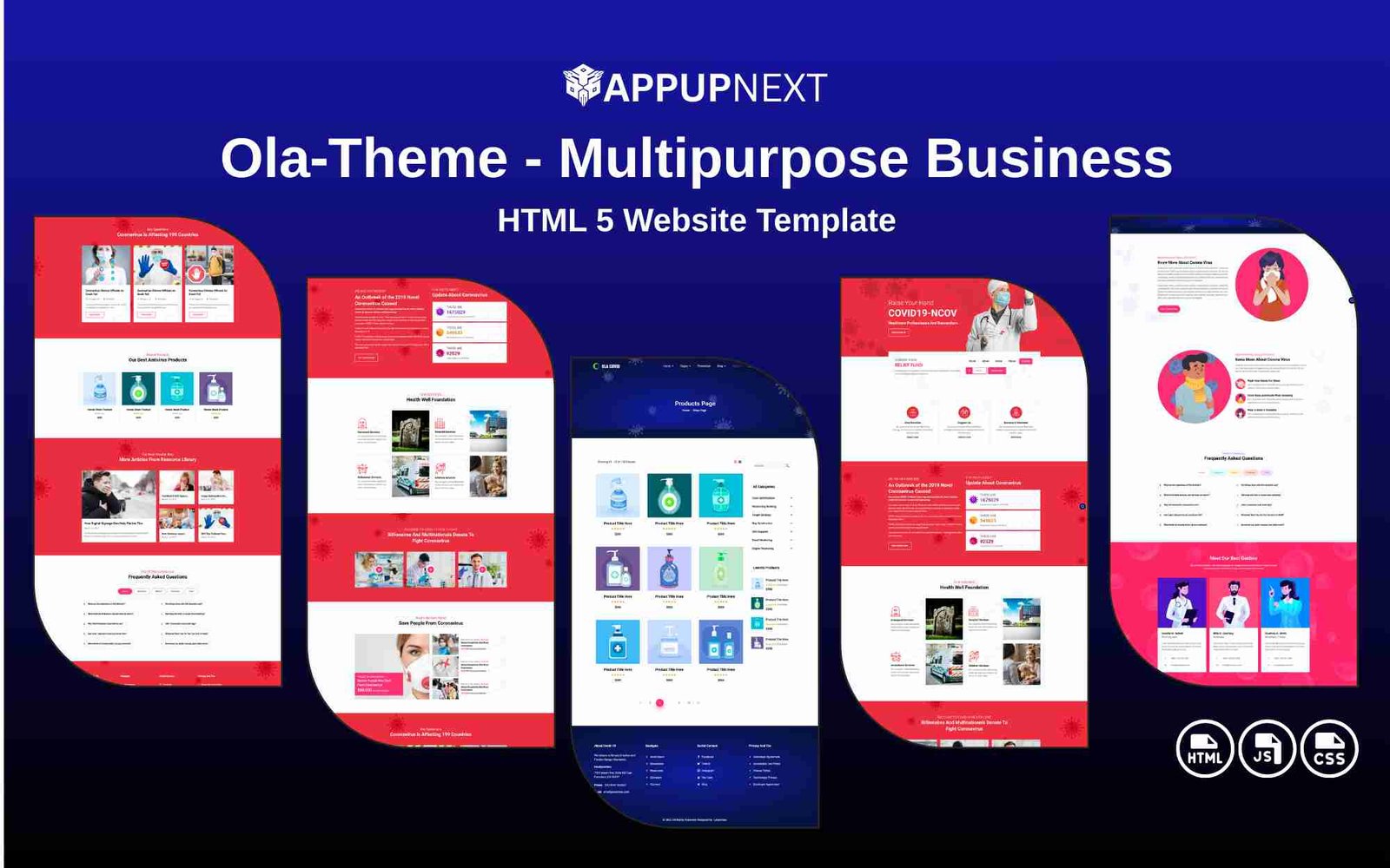 Ola‑Theme - Multipurpose Business - HTML 5 Website Template - v11