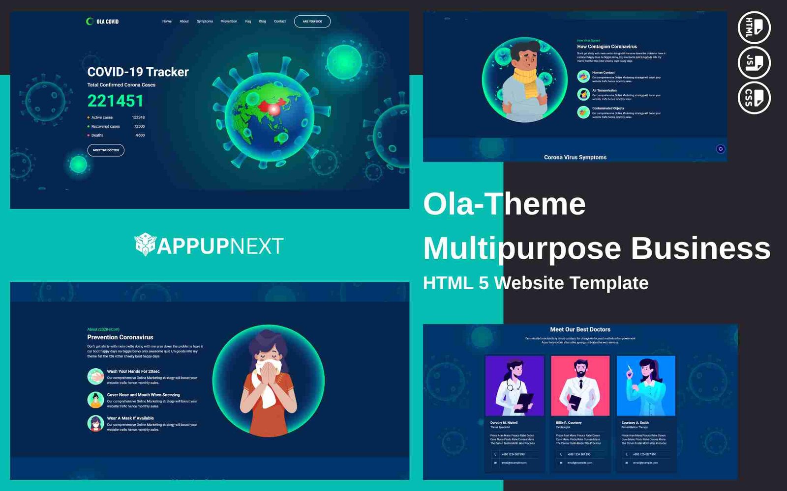 Ola‑Theme - Multipurpose Business - HTML 5 Website Template - v12