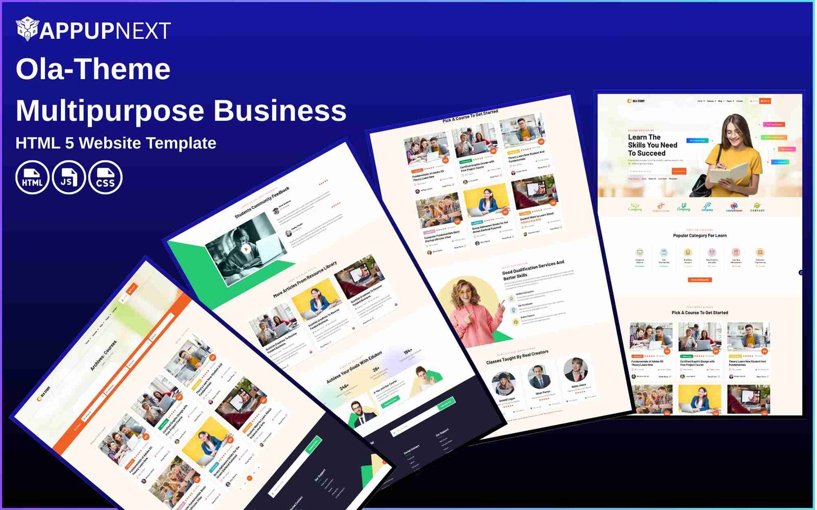 Ola‑Theme - Multipurpose Business - HTML 5 Website Template - v13