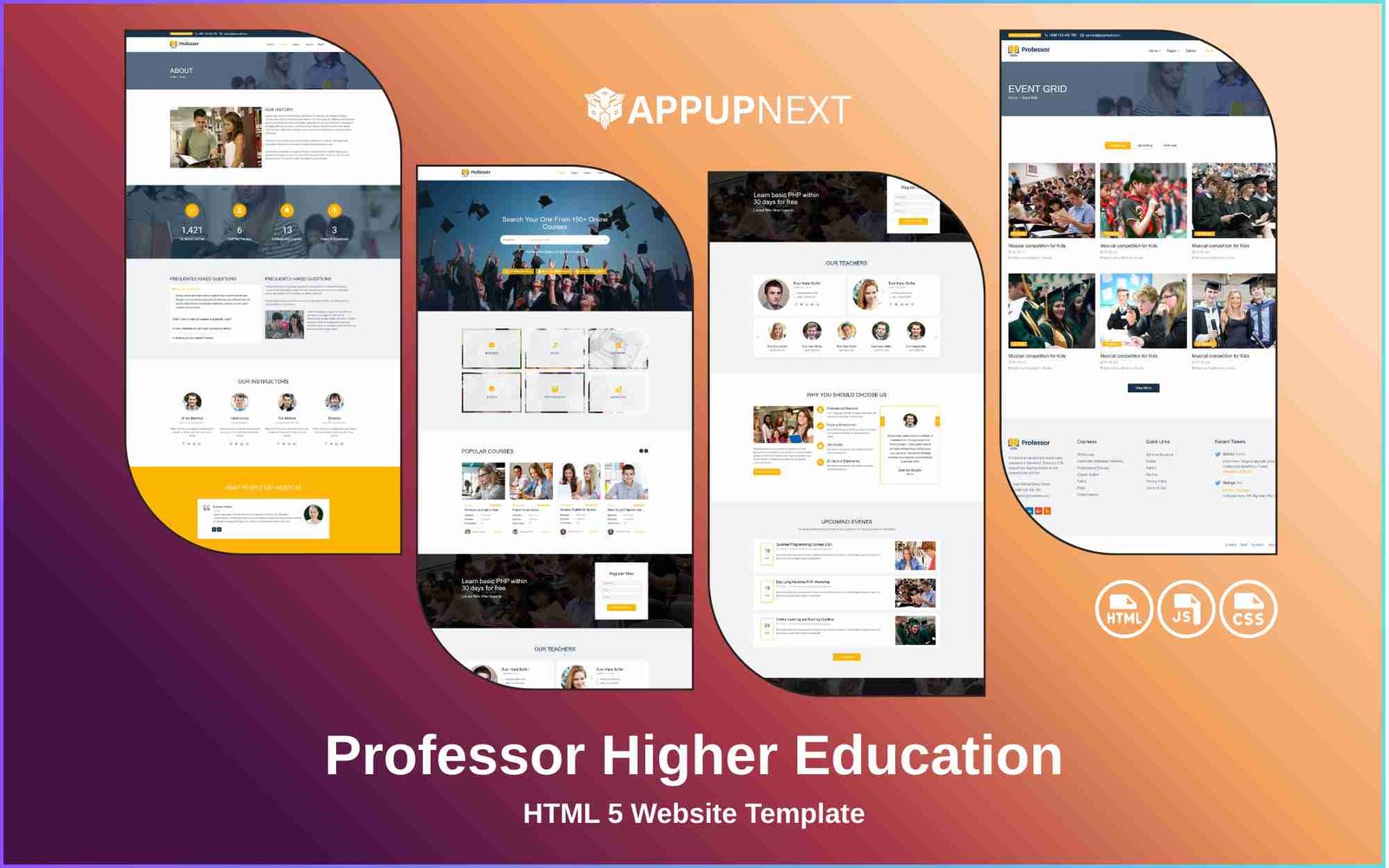 Professor - Heigher Education- HTML 5 Website Template - v2