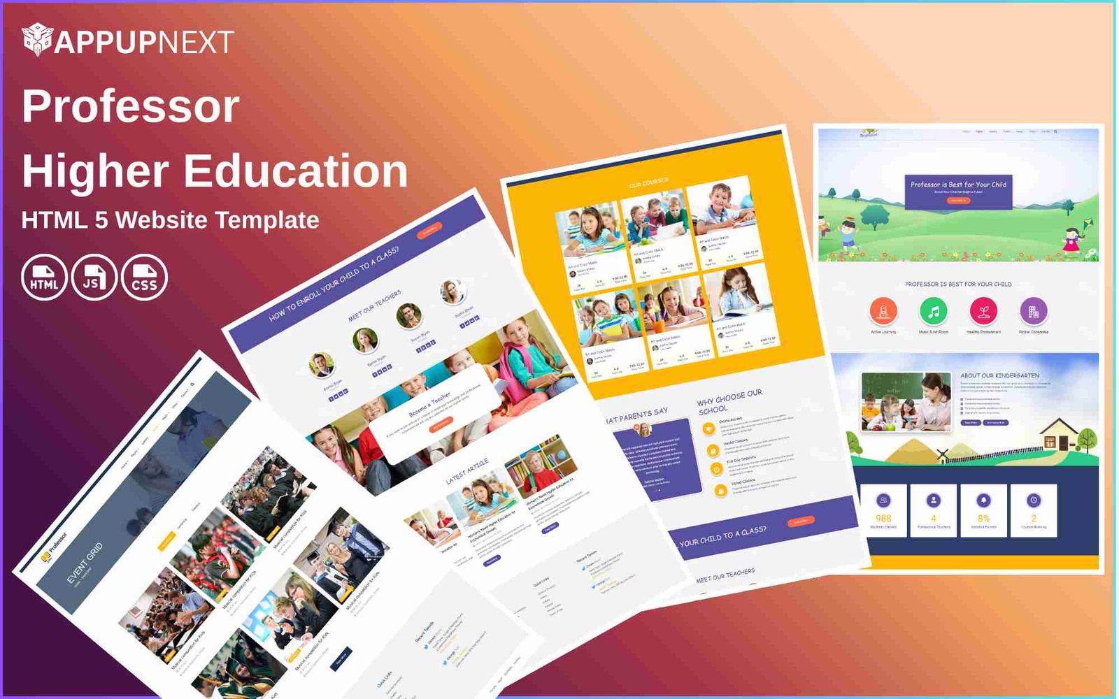 Professor - Heigher Education- HTML 5 Website Template - v3