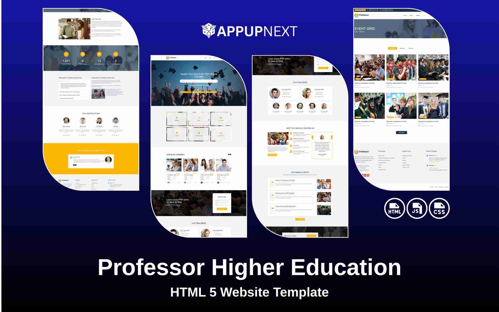 Professor - Heigher Education- HTML 5 Website Template - v5