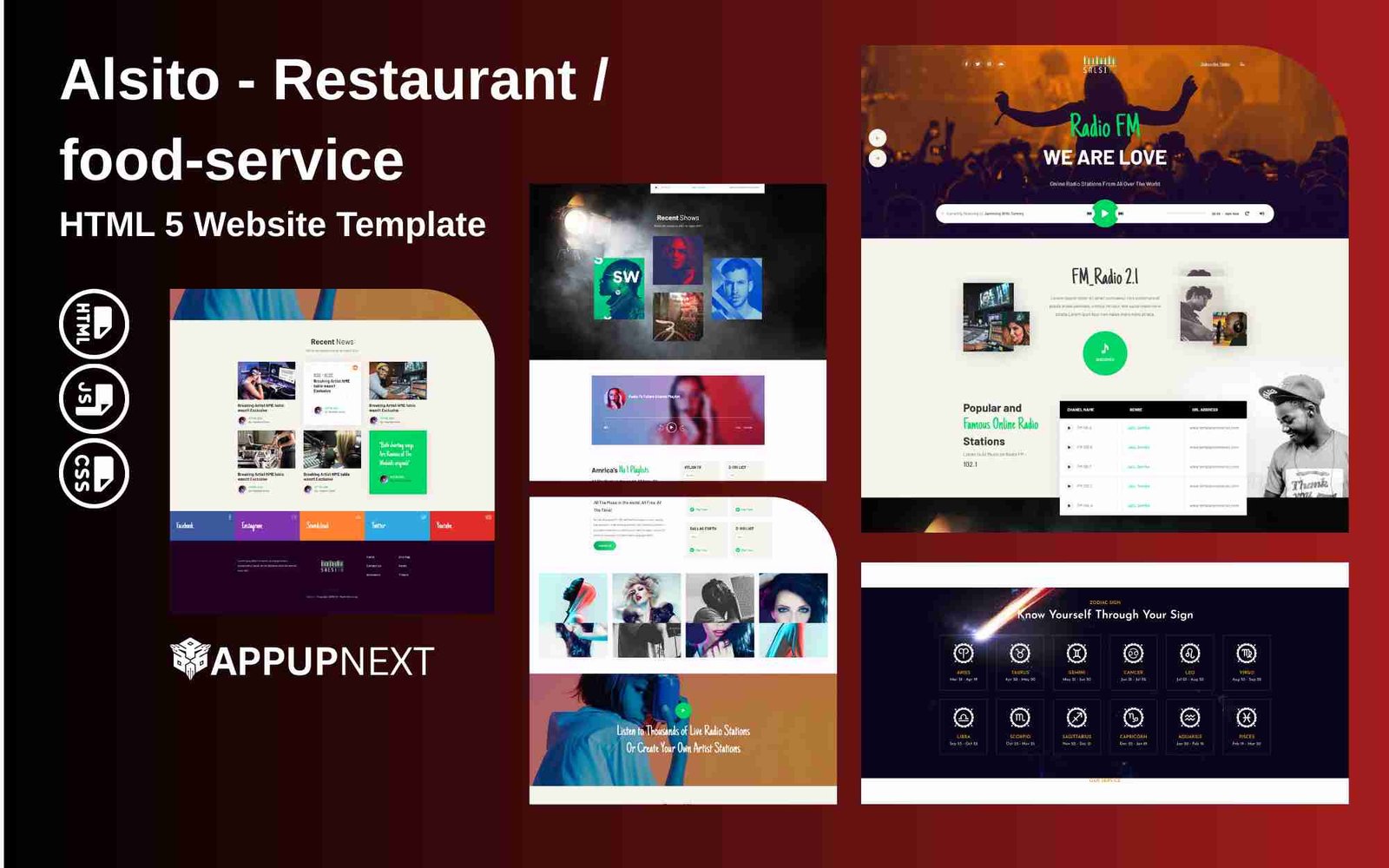 Alsito -Restaurant / food‑service- HTML 5 Website Template