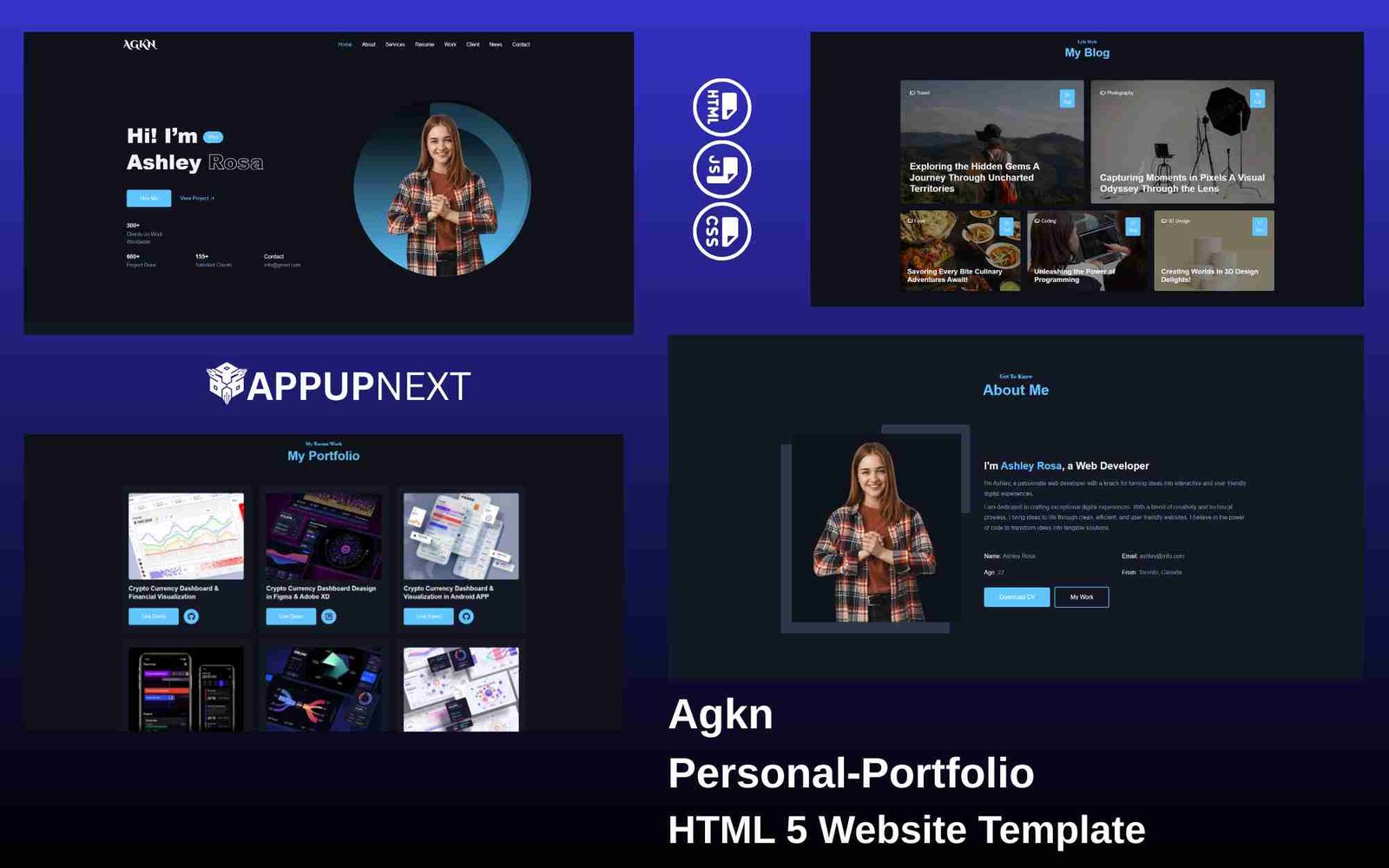 Agkn -Personal‑Portfolio - HTML 5 Website Template - v2