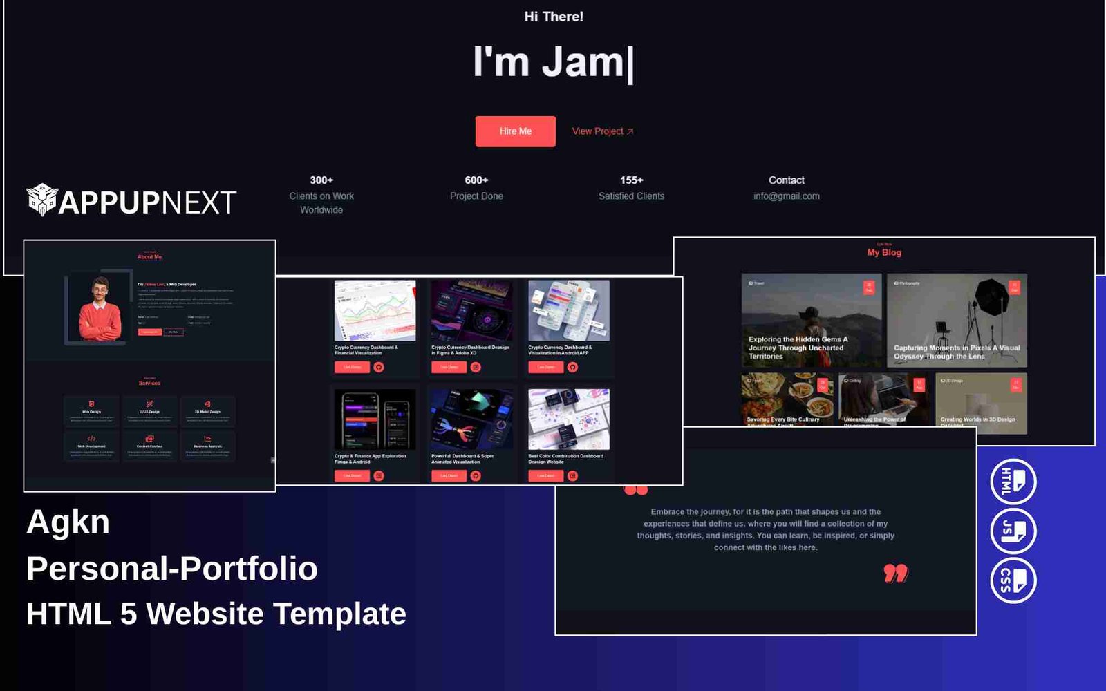 Agkn -Personal‑Portfolio - HTML 5 Website Template - v6