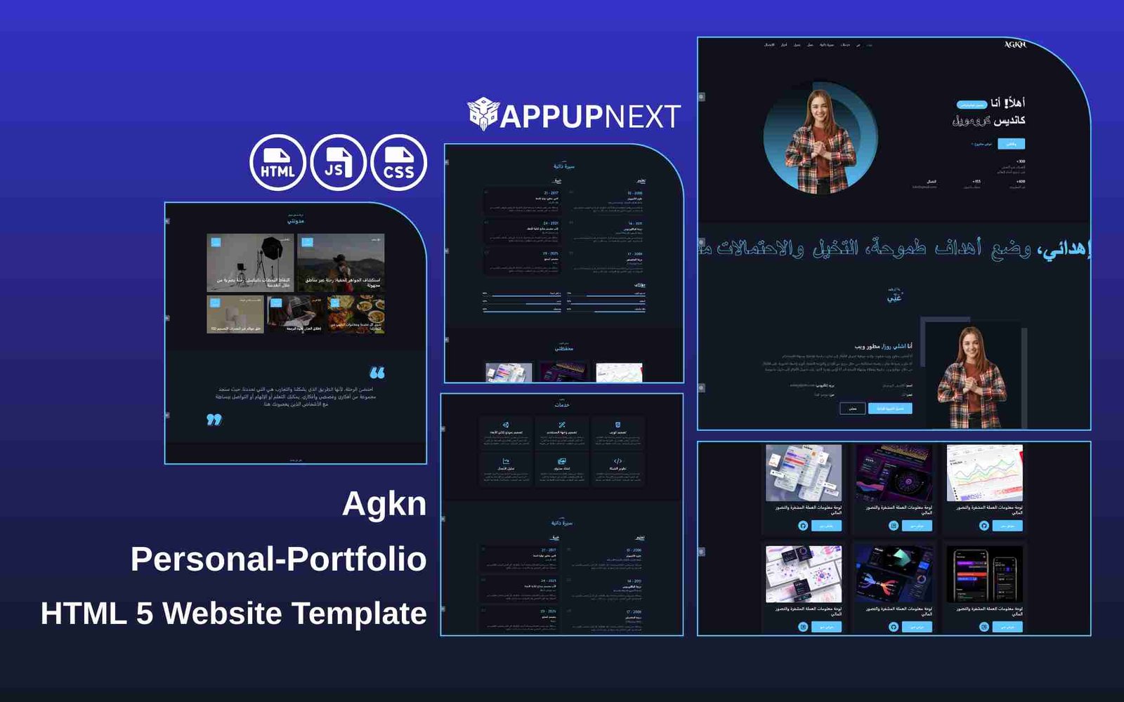Agkn -Personal‑Portfolio - HTML 5 Website Template - v7