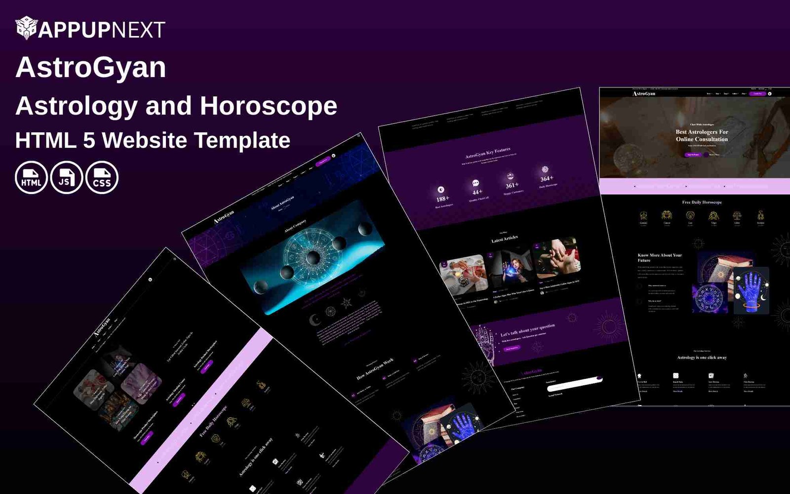 AstroGyan - Astrology and Horoscope - HTML 5 Website Template - v3