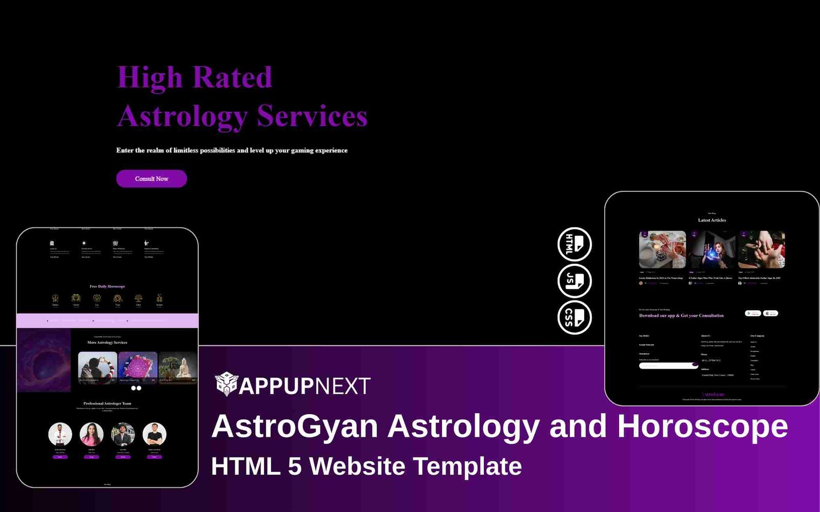 AstroGyan - Astrology and Horoscope - HTML 5 Website Template - v4