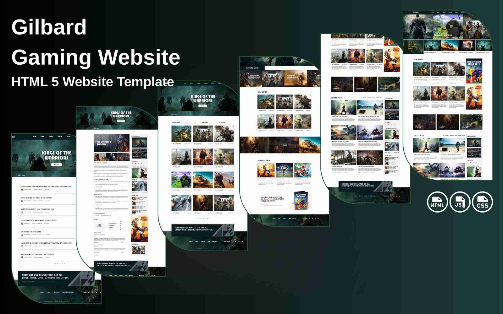Gilbard - Gaming Website - HTML 5 Website Template - v3