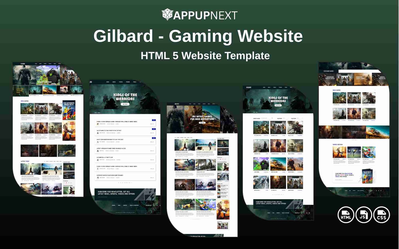 Gilbard - Gaming Website - HTML 5 Website Template - v4