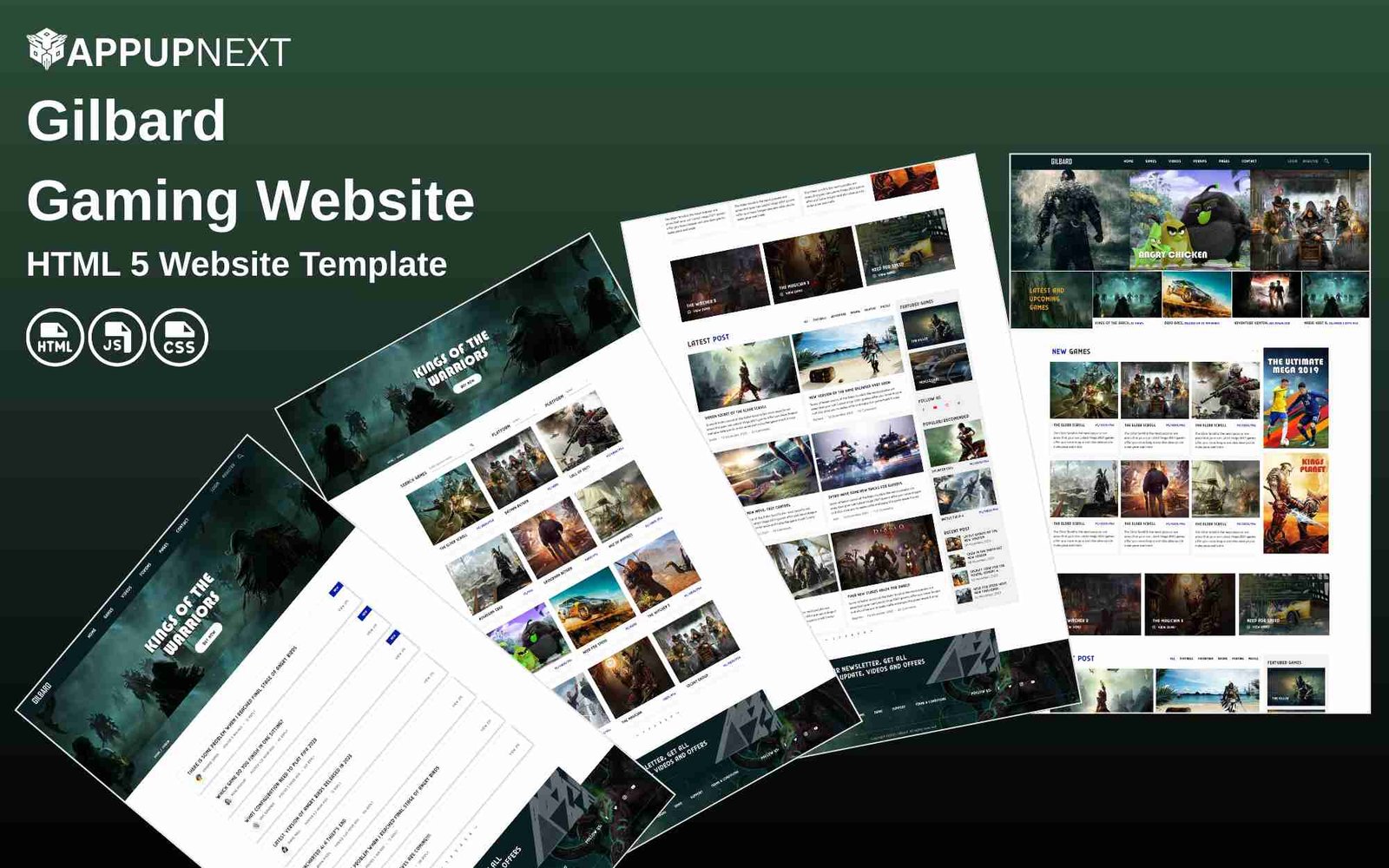 Gilbard - Gaming Website - HTML 5 Website Template - v6