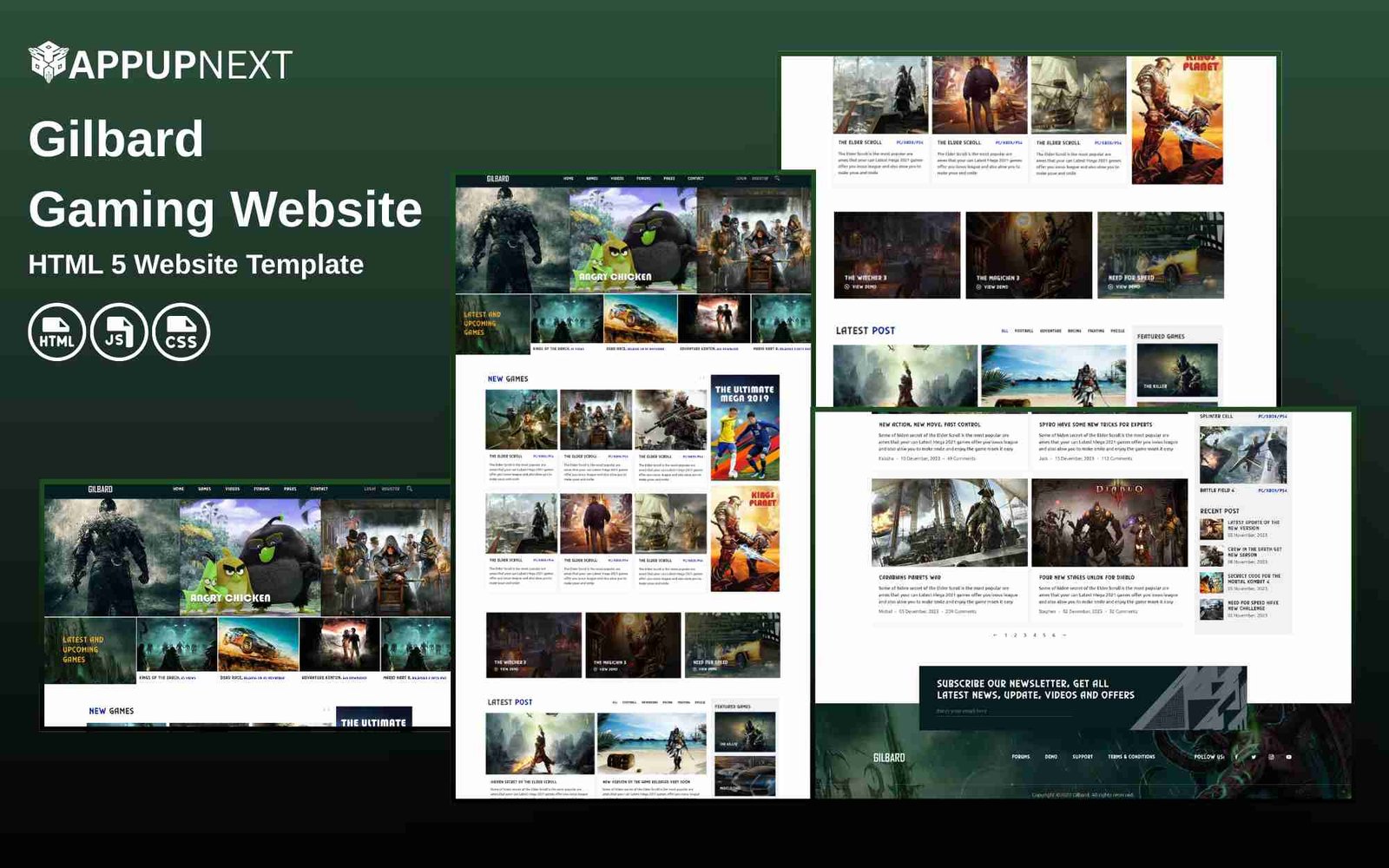 Gilbard - Gaming Website - HTML 5 Website Template - v7