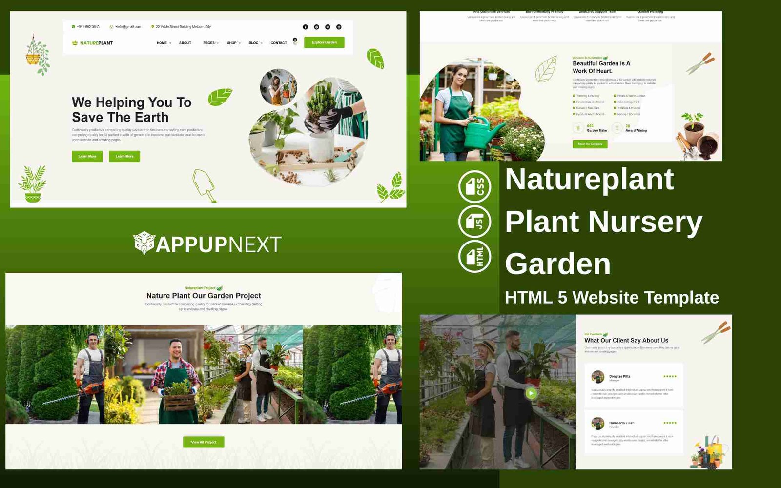 Natureplant -Plant Nursery Garden  - HTML 5 Website Template - v1
