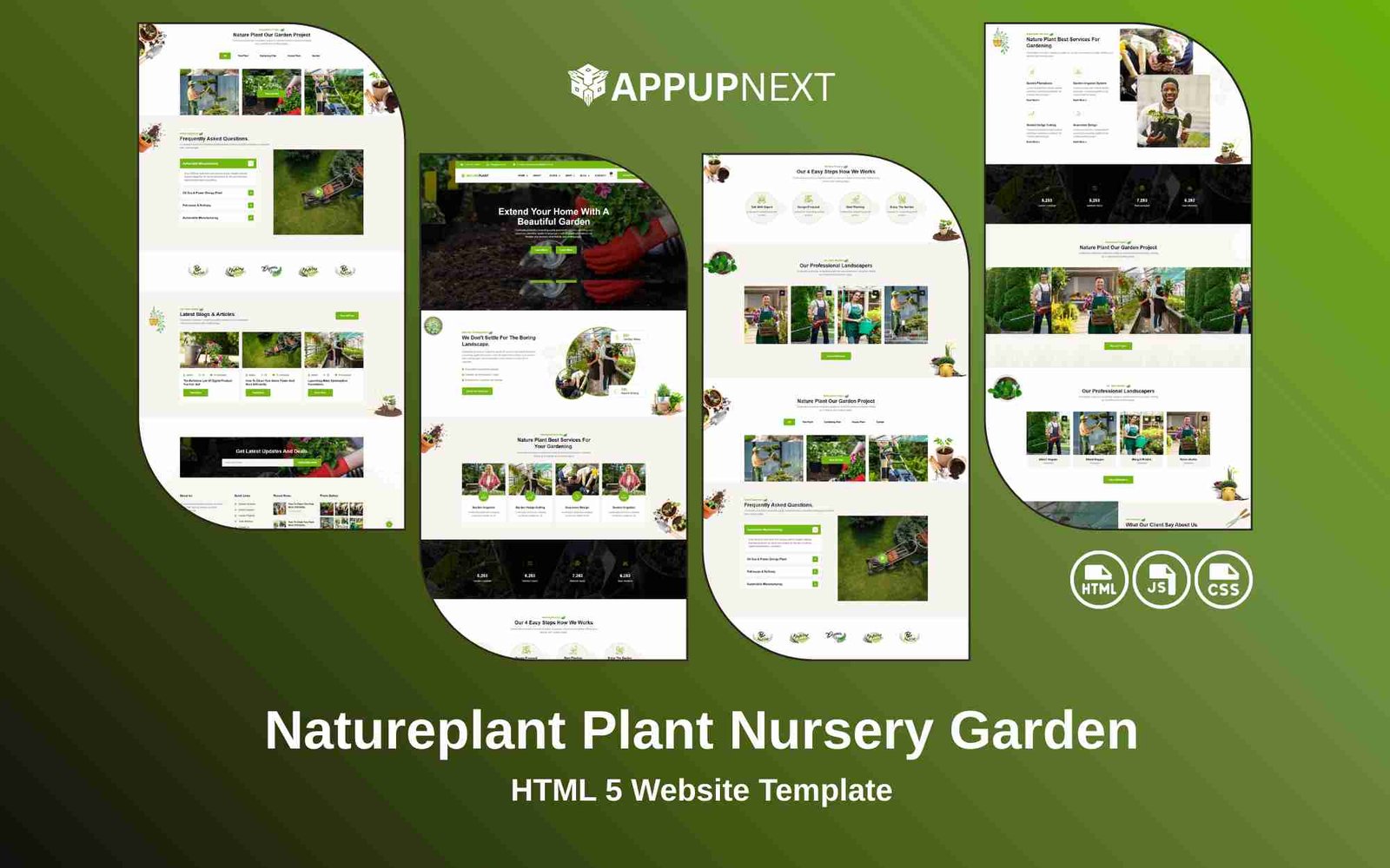 Natureplant -Plant Nursery Garden  - HTML 5 Website Template - v2