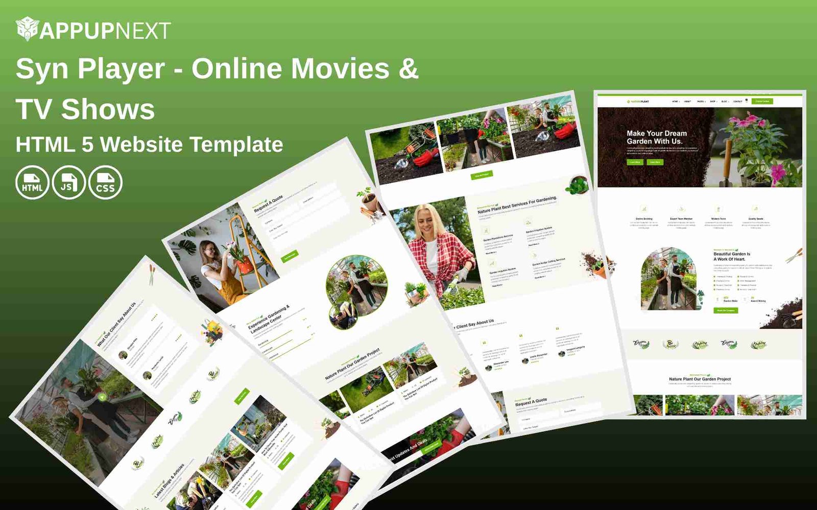 Natureplant -Plant Nursery Garden  - HTML 5 Website Template - v3
