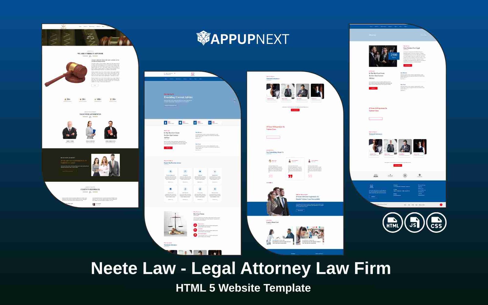 Neete Law -Legal Attorney Law Firm - HTML 5 Website Template - v2
