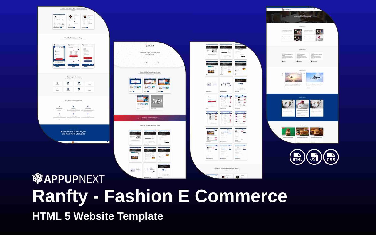 Ranfty - Fashion E Commerce - HTML 5 Website Template  - v1