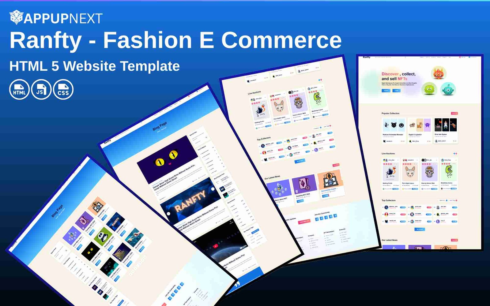 Ranfty - Fashion E Commerce - HTML 5 Website Template  - v2