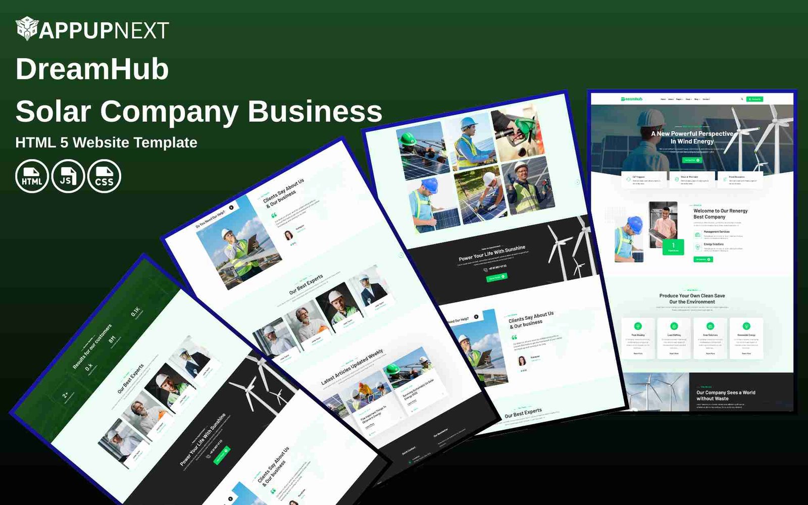 DreamHub - Solar Company Business - HTML 5 Website Template