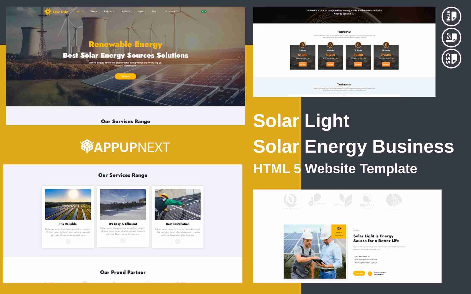 Solar Light - Solar Energy Business - HTML 5 Website Template - v3