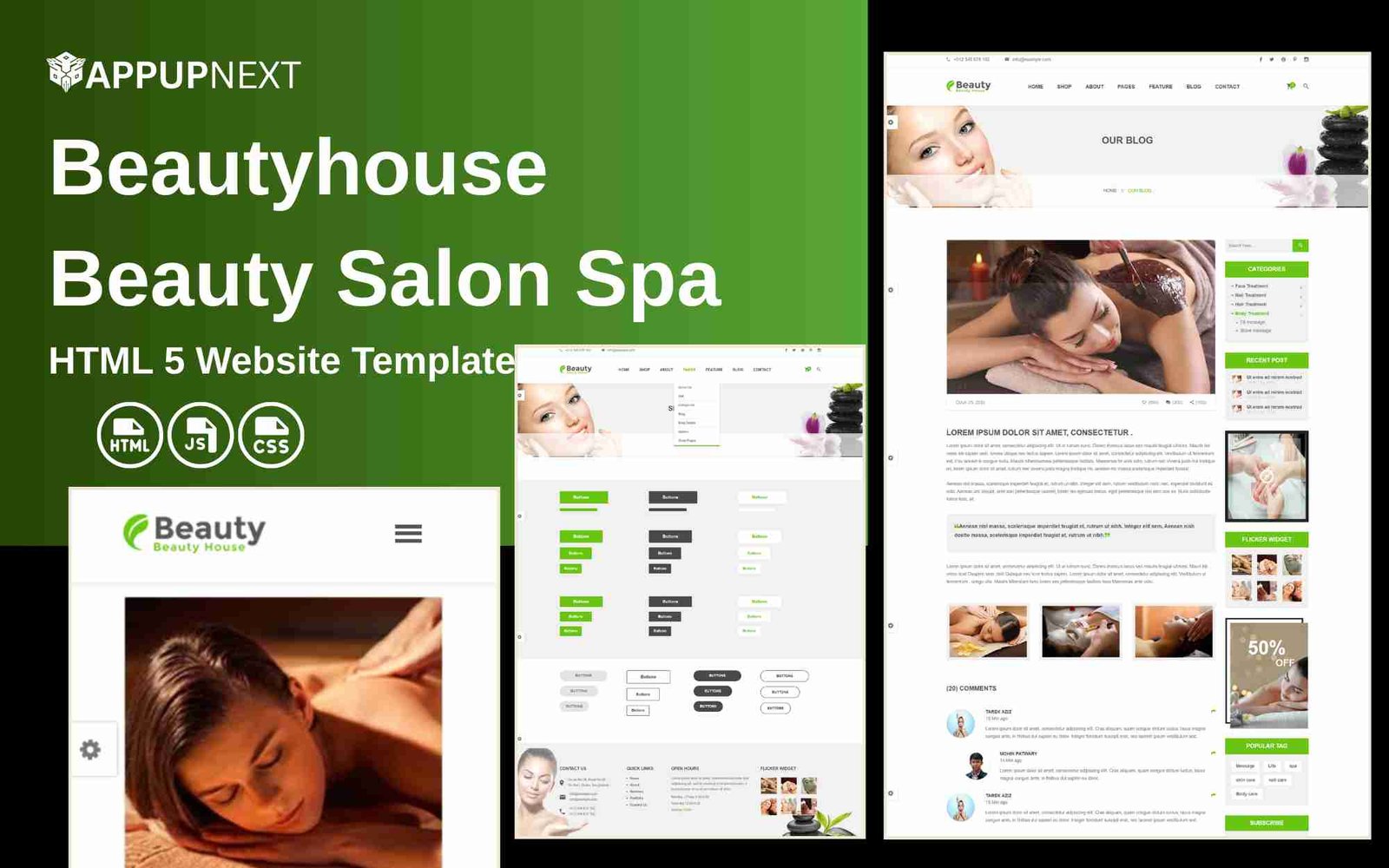 Beautyhouse - Beauty Salon Spa - HTML 5 Website Template - v7